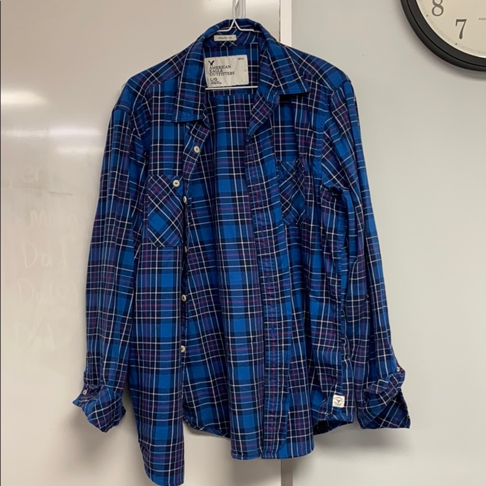 Blue American eagle long sleeve